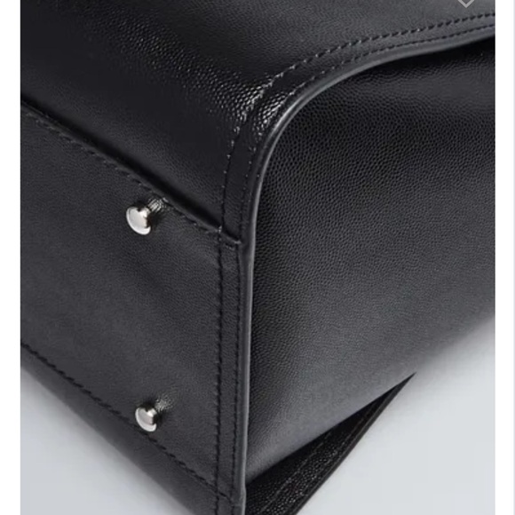 CHANEL Black Caviar Leather Studded Large Deauville Tote Bag SHW - Picture 4 of 10